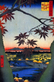 Utagawa Hiroshige Maple Trees at Mama